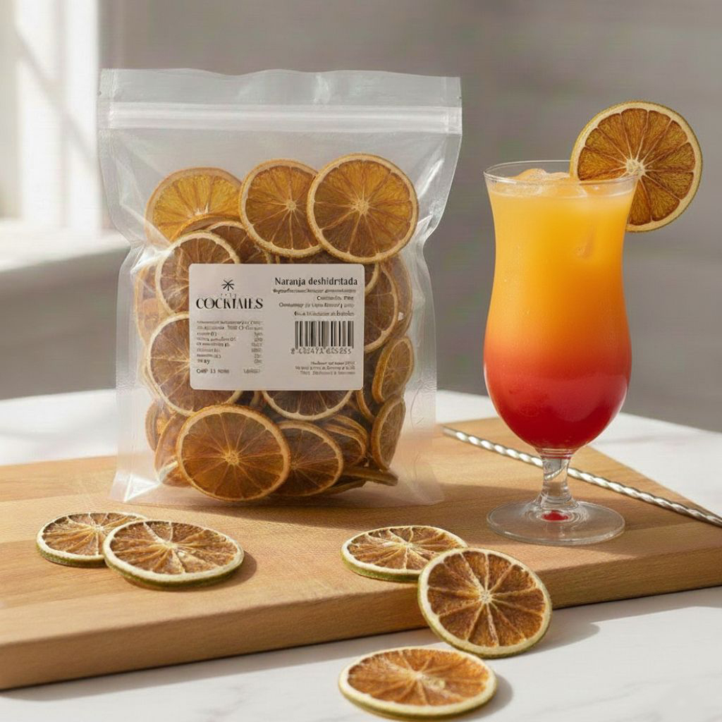 Naranja Deshidratada para Decoración de Cócteles